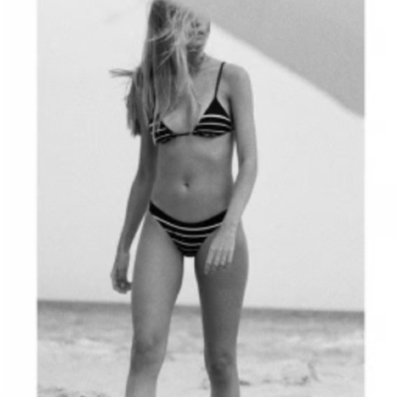 Vitamia A Swim - LUCIANA Striped Full Bikini Bottom - Picture 2 of 9